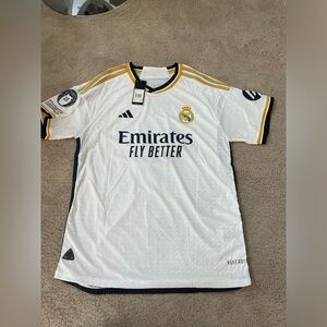 Real Madrid 24/25 Jersey Kilian Mbappe #9 with UCL Badge XL